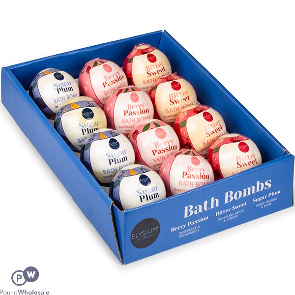 Elysium Spa Bath Bombs 150g CDU Assorted