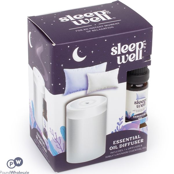 Sleepzzz Well Essential Oil Diffuser With Lavender Oil 10ml