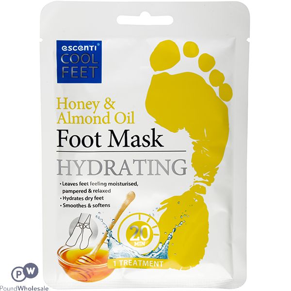 Escenti Hydrating Foot Mask Honey & Almond Oil