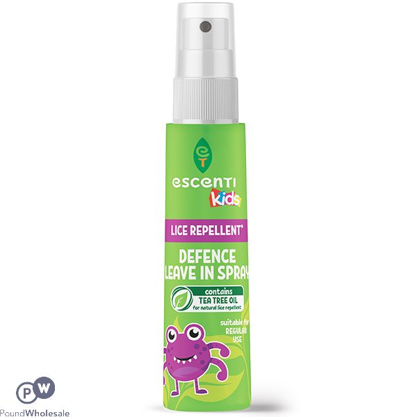 ESCENTI KIDS LICE REPELLENT DEFENCE LEAVE IN CONDITIONING SPRAY 125ML