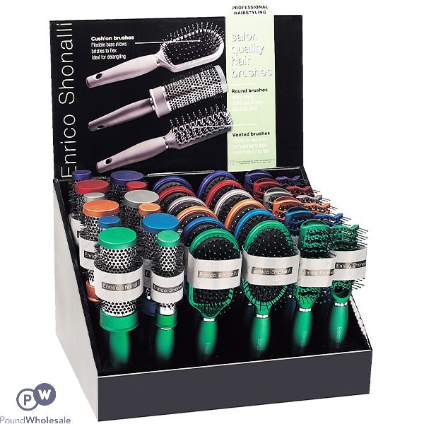 Enrico Shonalli Hair Brushes CDU Assorted
