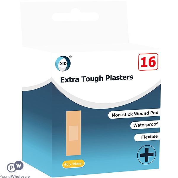 Did Extra Tough Plasters 65 X 19mm 16pc