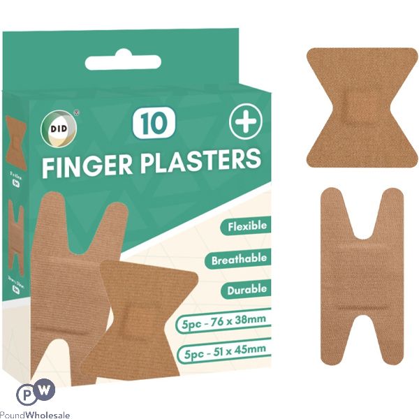 Did Assorted Breathable Flexible Finger Plasters 10 Pack