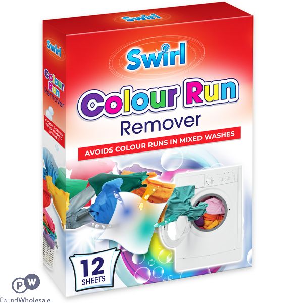 Swirl Colour Run Remover Sheets 12 Pack