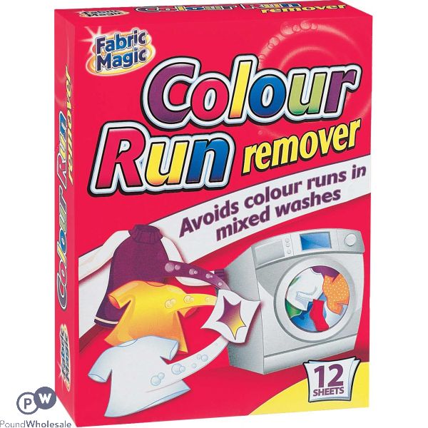 FABRIC MAGIC COLOUR RUN REMOVER 12 PACK