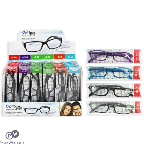 Reading Glasses Assorted Strengths CDU