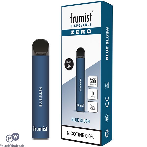 Frumist Zero Disposable Vape Pod Blue Slush 0Mg