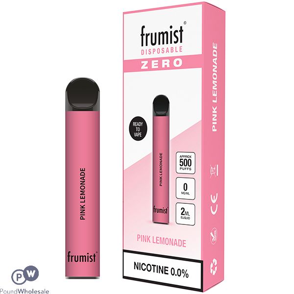 FRUMIST ZERO DISPOSABLE VAPE POD PINK LEMONADE 0MG