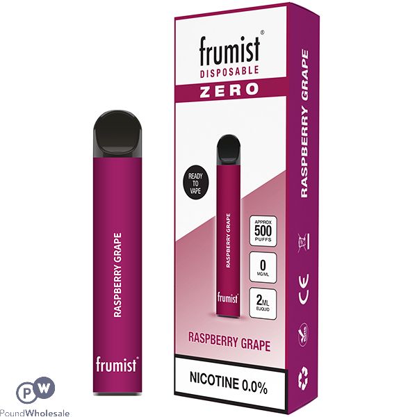 Frumist Zero Disposable Vape Pod Raspberry Grape 0mg