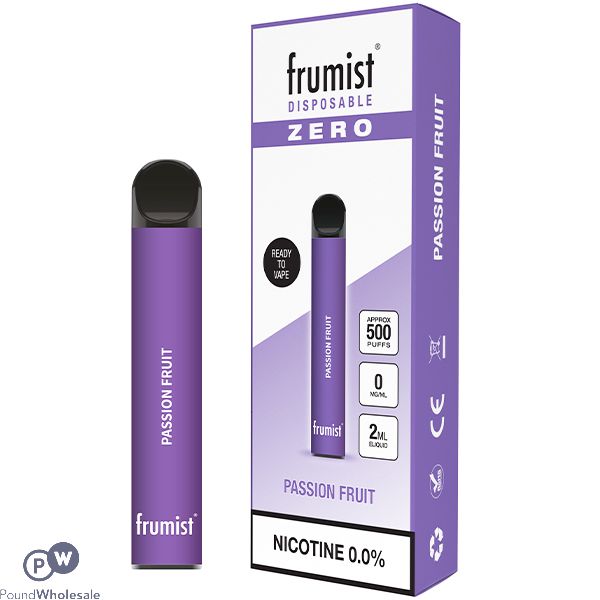 Frumist Zero Disposable Vape Pod Passion Fruit 0mg