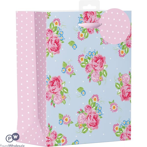 Female Vintage Floral Design Bag Medium