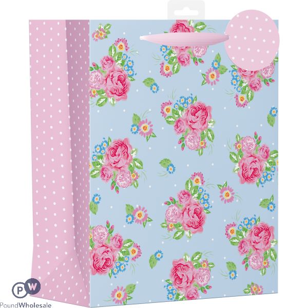 Female Vintage Floral Design Bag Large