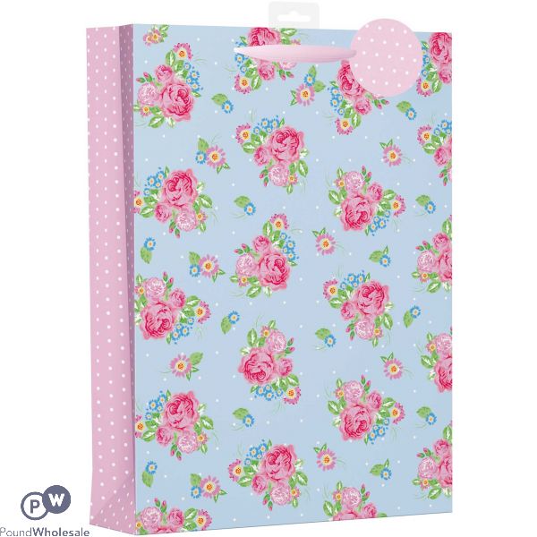 Female Vintage Floral Design Bag Xlarge