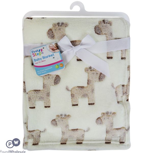 Hugs & Kisses Giraffe Baby Blanket 70cm X 90cm