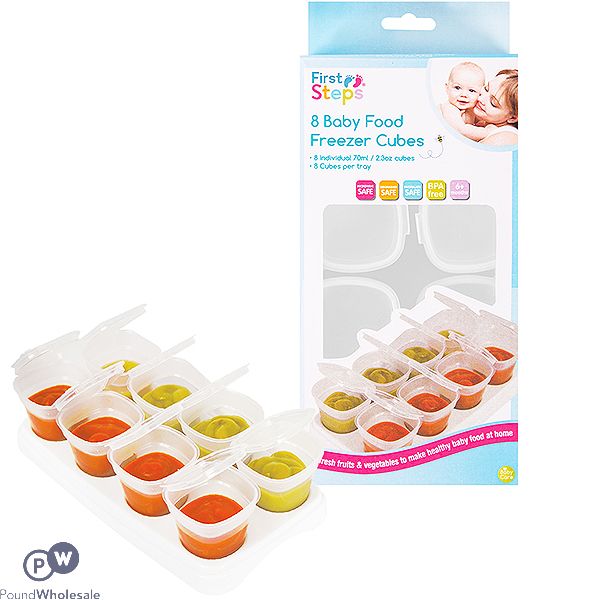 First Steps Baby Food Freezer Cubes 8 Pack