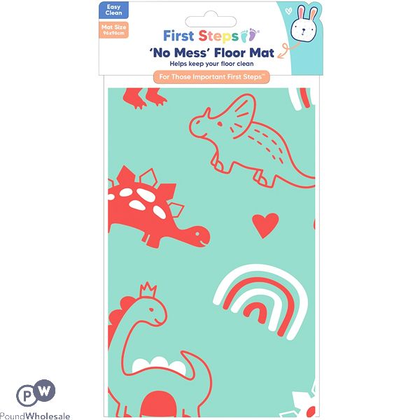 FIRST STEPS NO MESS BABY FLOOR MAT 96CM X 96CM