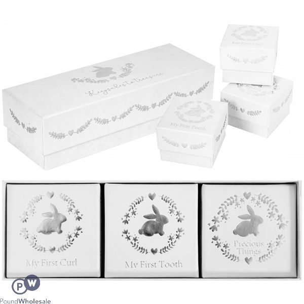 Hugs & Kisses Baby Memory Keepsake Boxes Assorted