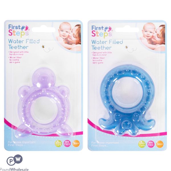 First Steps Water-filled Turtle & Octopus Teethers Assorted