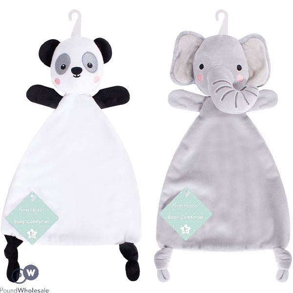 First Steps Soft Animal Baby Comforter 25cm X 25cm Assorted