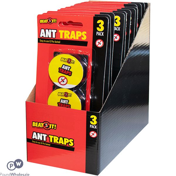 BEAT IT ANT GLUE TRAPS 3 PACK CDU