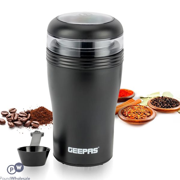 Geepas 150w Stainless Steel Powerful Coffee & Spice Grinder 40g