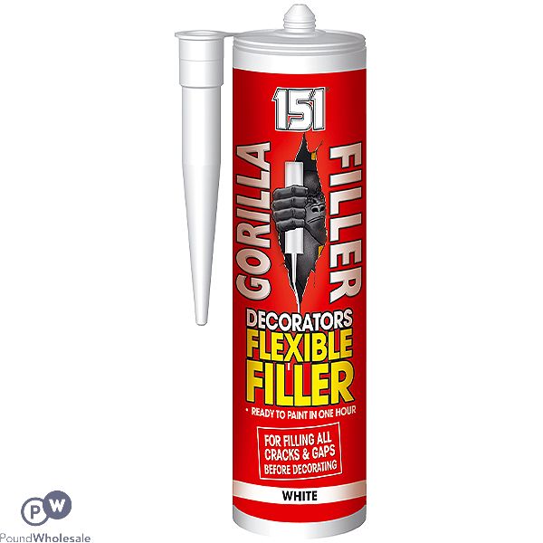 151 Gorilla Filler White Decorators Flexible Filler 280ml