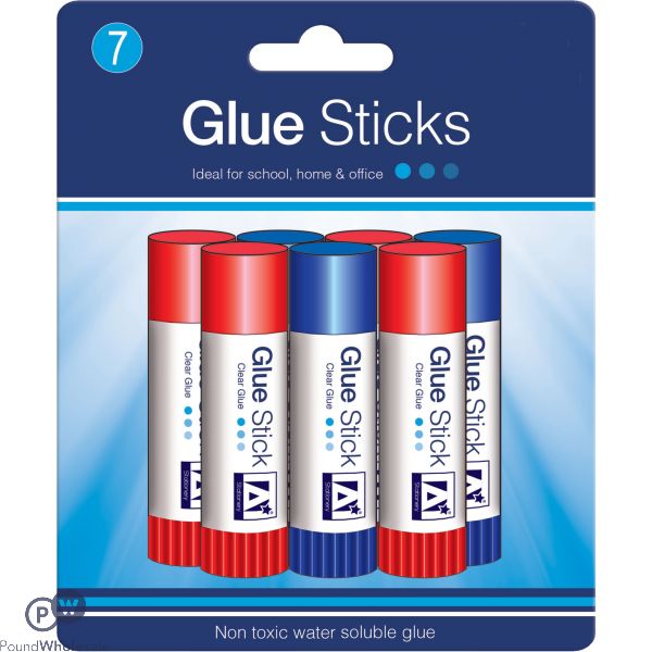 NON TOXIC WATER SOLUBLE GLUE STICK 6 PACK