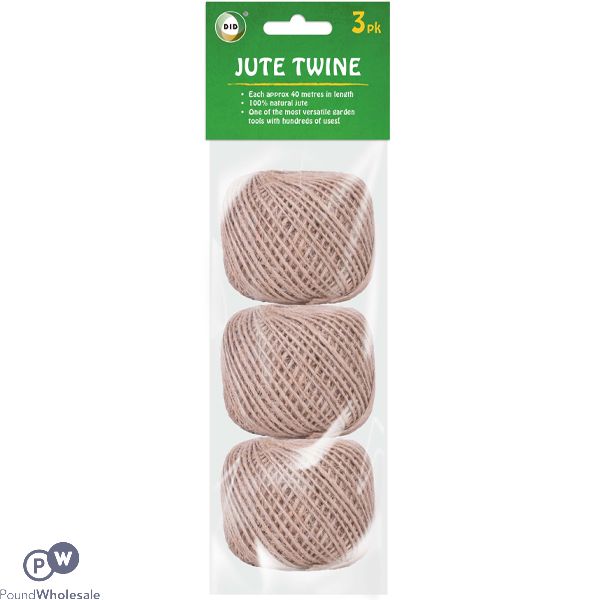 Did 100% Natural Jute Twine 40m 3 Pack