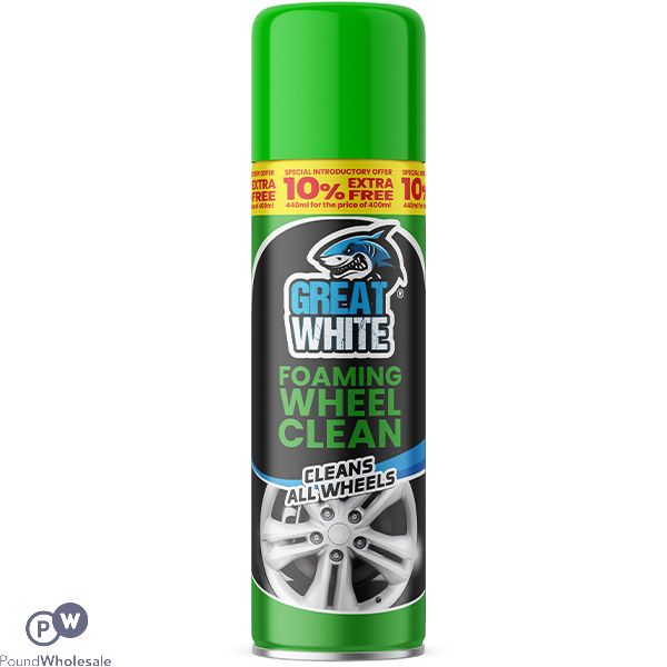 Great White Foaming Wheel Cleaner 440ml
