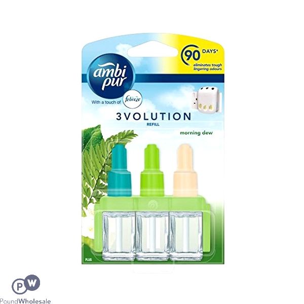 Ambi Pur 3volution Morning Dew 3 Pack Refill