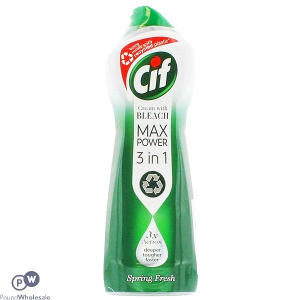 Cif Max Power 3-in-1 Bleach Spring Fresh Cream 750ml