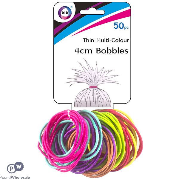 Did 4cm Thin Multi-colour Bobbles 50 Pack