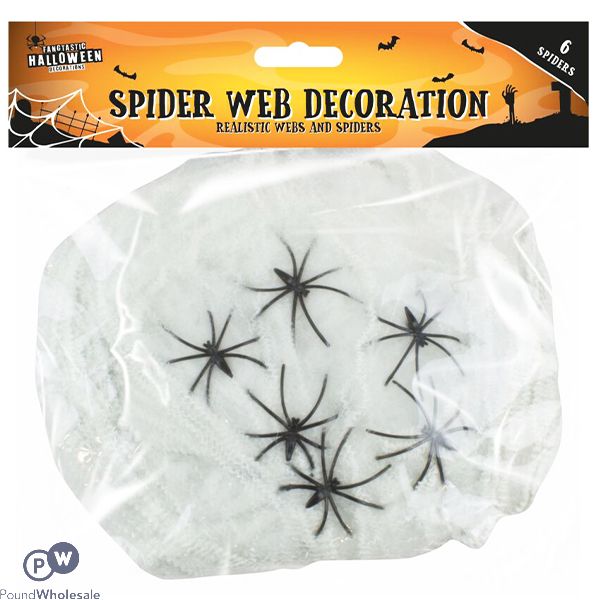 Halloween 6 Spider Web Decoration