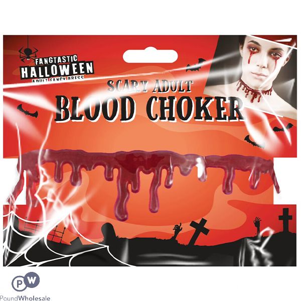 Halloween Bloody Neck Choker 44cm