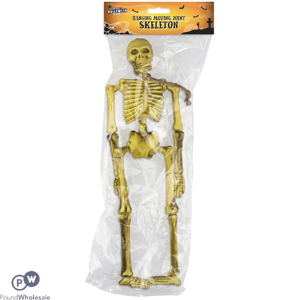 Halloween Hanging Moving Joint Skeleton 43cm
