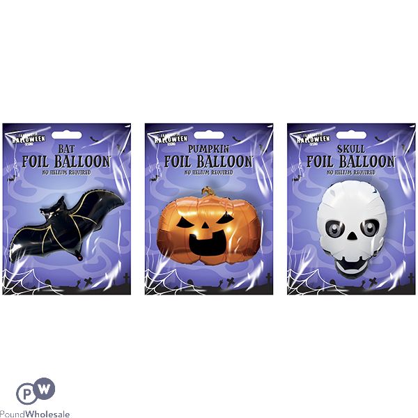 Halloween Foil Balloon 58cm X 30cm Assorted