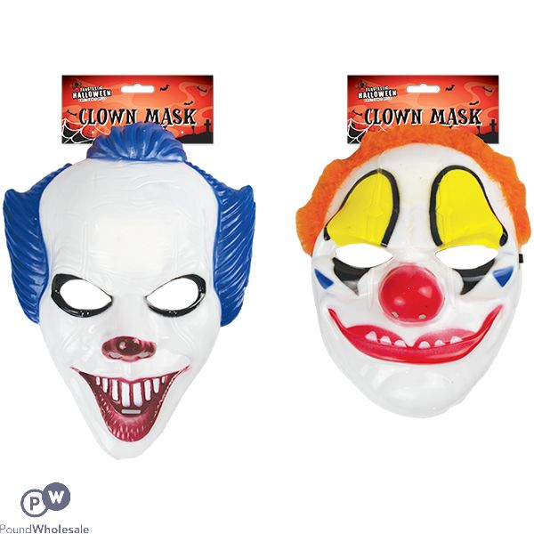 HALLOWEEN CLOWN MASK ASSORTED