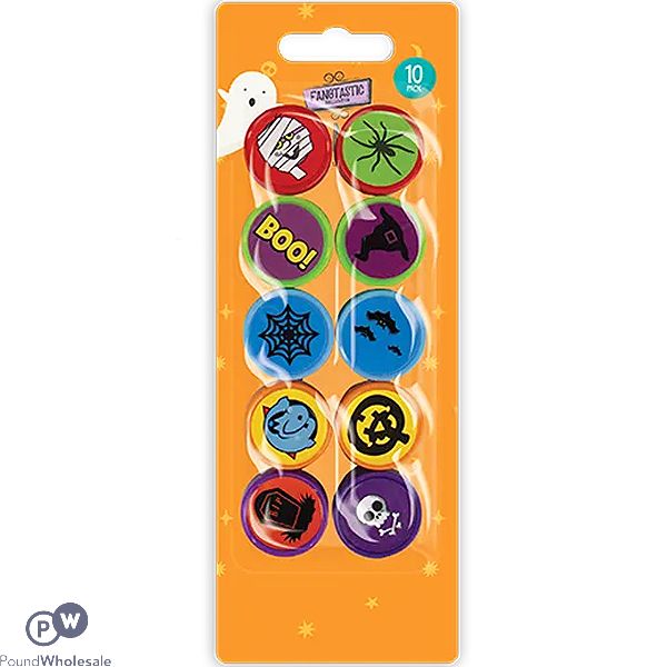 Halloween Assorted Mini Character Stamps 10 Pack