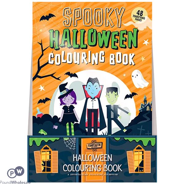 Halloween A4 Spooky Colouring Book 48 Pages