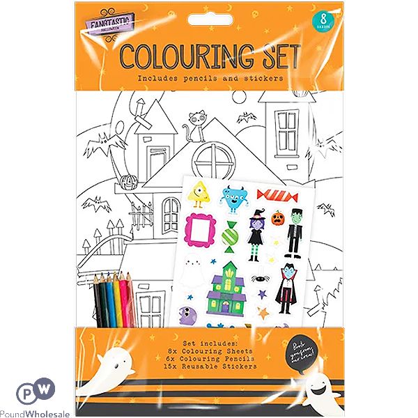 Halloween Colouring Set 8 Pages