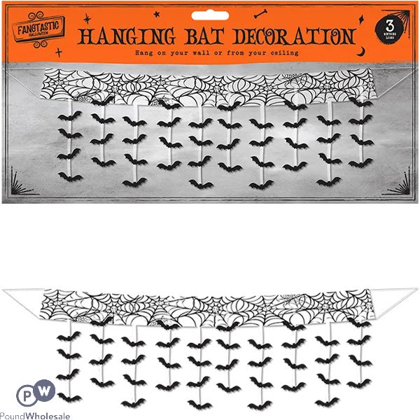 Halloween Hanging Bat Decoration 3m