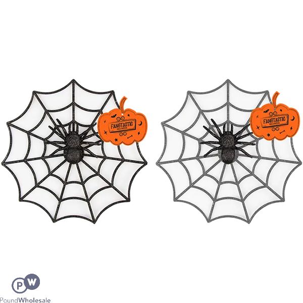 Halloween Spider Web Decoration 29cm Assorted Colours