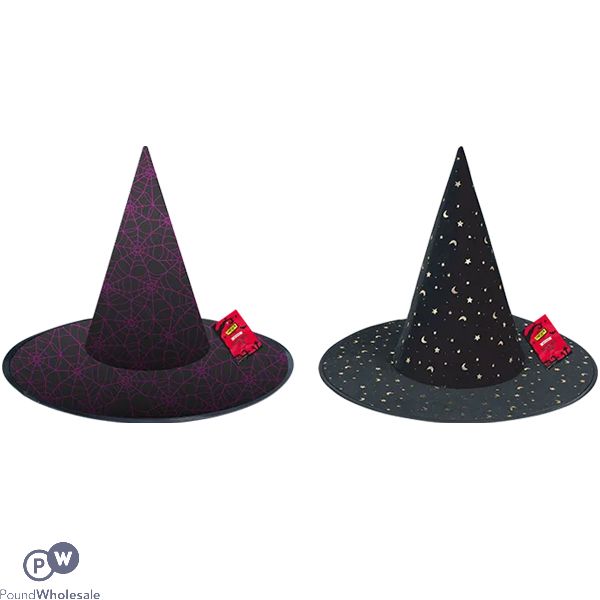 Halloween Printed Witch Hat 40cm X 36cm