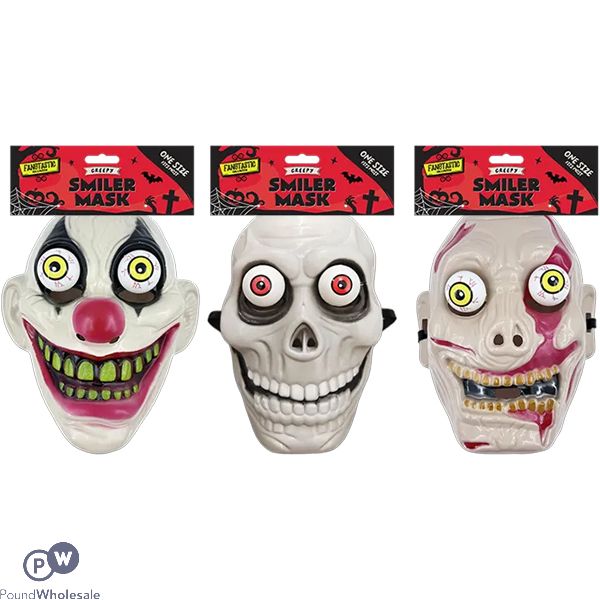 Halloween Creepy Smiler Mask Assorted