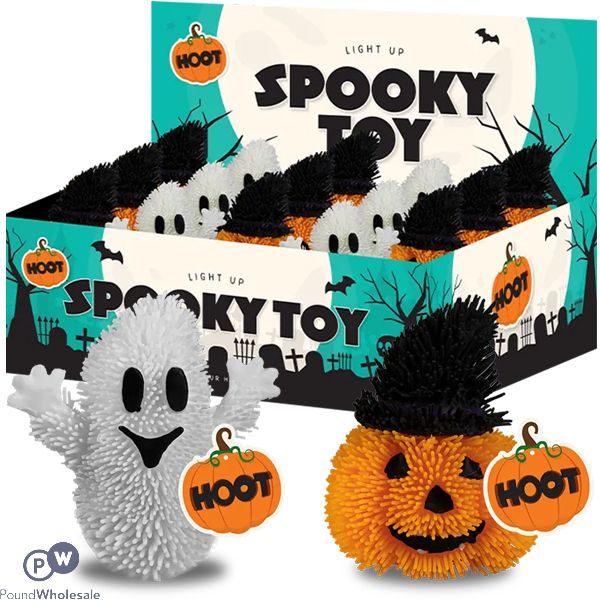Hoot Halloween Light-up Spooky Squish Toy Cdu Assorted
