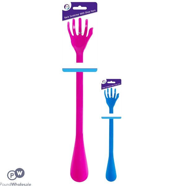 DID 2-In-1 Back Scratcher With Shoe Horn 49cm Assorted Colours
