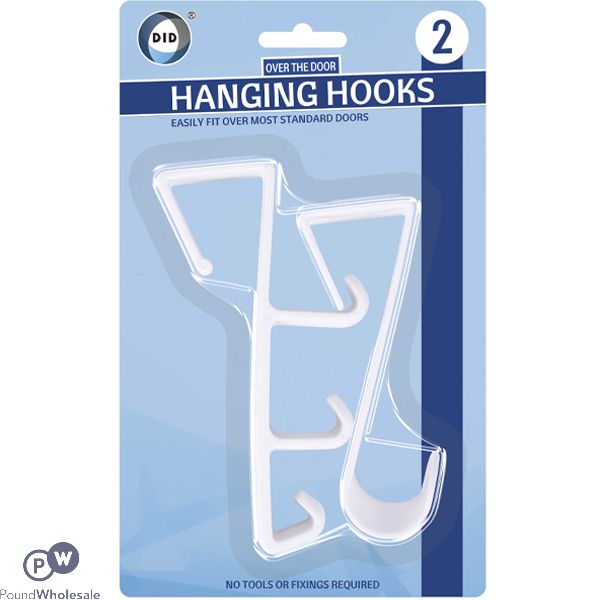 Did Assorted Over The Door Hanging Hooks 2 Pack