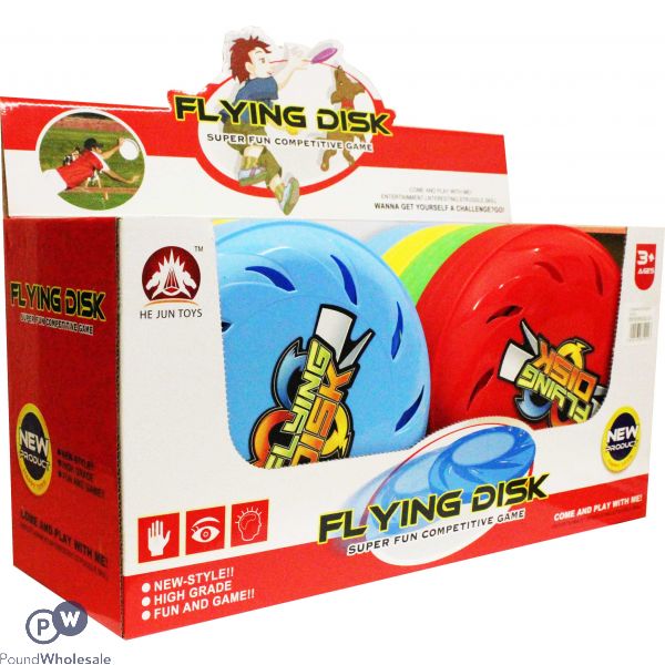Turbo Flying Frisbee 21cm Cdu Assorted Colours
