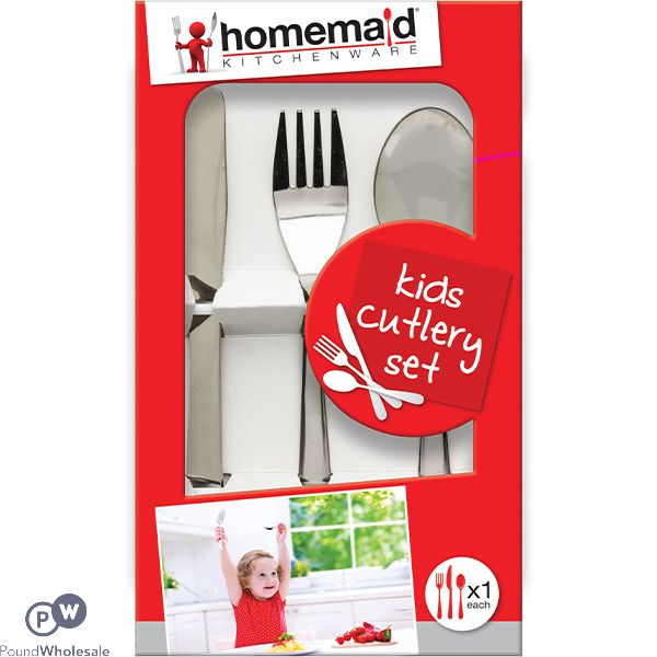 Homemaid Kitchenware Kids Cutlery Set 3pc