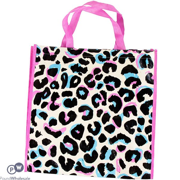 My House & Home Leopard Print Reusable Shopping Bag